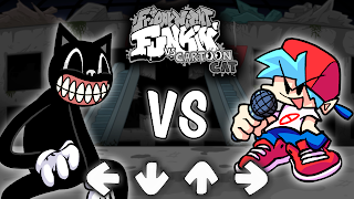 Cartoon Cat vs FNF Mod poster