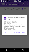 Contacts To VCF XLSX PDF CSV syot layar 2