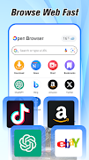 برنامه‌نما Open Browser - Smart & Safe عکس از صفحه