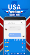 USA Freedom Keyboard Theme & Emoji Keyboard स्क्रीनशॉट 2