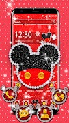 Poster Tema Red Mouse Carino