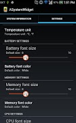 برنامه‌نما ASystemWidget عکس از صفحه