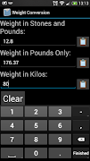 Weight Conversion screenshot 2