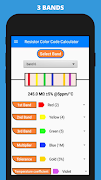 برنامه‌نما Resistor Color Code Calculator عکس از صفحه