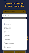 Paraphrasing Tool screenshot 2