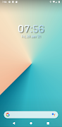 Simple Gradient Clock Widget capture d'écran 1