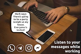 برنامه‌نما Text-to-Speech Message Reader عکس از صفحه