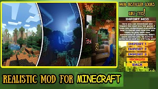 Realistic Mod For Minecraft 海报