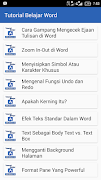 Tutorial Belajar Word স্ক্রিনশট 3