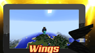 2 Schermata Wings Mod per Minecraft PE