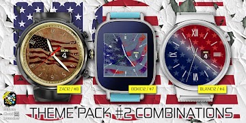 USA Flags watchface theme pack syot layar 4