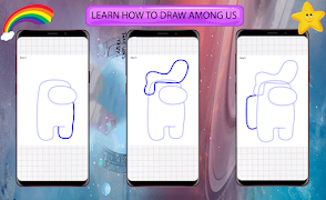 برنامه‌نما How to Draw Among Us عکس از صفحه