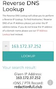 Reverse IP DNS Lookup スクリーンショット 1