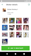 Stickers Macaco - WAStickerApp captura de pantalla 6
