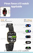 برنامه‌نما Ptron force x10 watch AppGuide عکس از صفحه