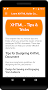 Learn XHTML Guide Complete スクリーンショット 3