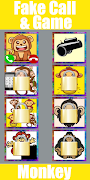 Fake Call Monkey Game تصوير الشاشة 3