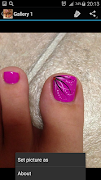 Toe Nail Designs poster