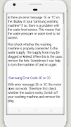 Washing Machine Error Code ảnh chụp màn hình 5