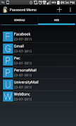 Password Memo imagem de tela 2