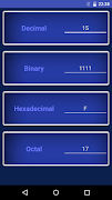 برنامه‌نما Binary Hex Dec Oct Conversion عکس از صفحه