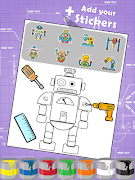 4 Schermata Robots Coloring Pages