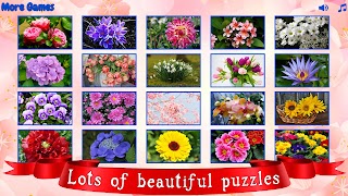 Big puzzles flowers screenshot 2