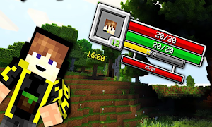 MinecraftPE用のダメージインジケーターアドオン ポスター