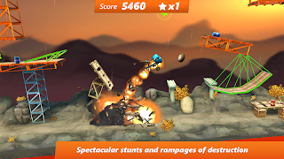 Bridge Constructor Stunts FREE screenshot 7