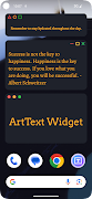 ArtText Widget imagem de tela 2
