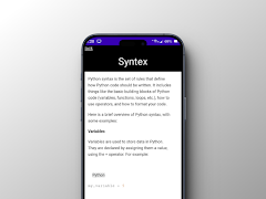 CodeSnack: Learn Python Screenshot 1