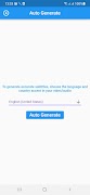 Automatic Subtitle Generator スクリーンショット 1