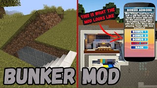 Bunker Mod For Minecraft स्क्रीनशॉट 1