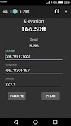 برنامه‌نما Elevation Calculator عکس از صفحه