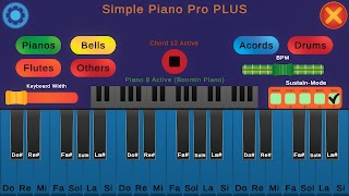 برنامه‌نما Simple Piano Pro PLUS عکس از صفحه