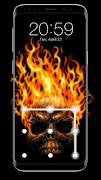 Skull Pattern Lock Screen پوسٹر