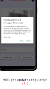 برنامه‌نما InstaDpLoader عکس از صفحه