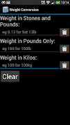 Weight Conversion ảnh chụp màn hình 3