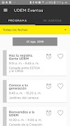 برنامه‌نما UDEM Eventos عکس از صفحه