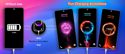 Battery Charging Animation Plakat