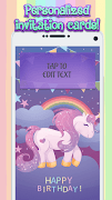Unicorn Invitation Maker ภาพหน้าจอ 3