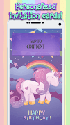 Unicorn Invitation Maker screenshot 3