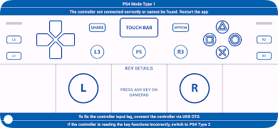 PS4 controller Tester اسکرین شاٹ 1