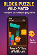 Block Blast Puzzle Wild スクリーンショット 1
