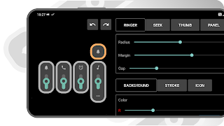 2 Schermata Volume control - Edge button