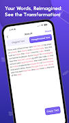 Reword Text: Paraphrasing Tool capture d'écran 3