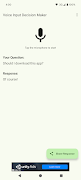 Voice Input Decision Maker captura de pantalla 1