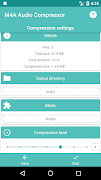 M4A Audio Compressor Screenshot 1