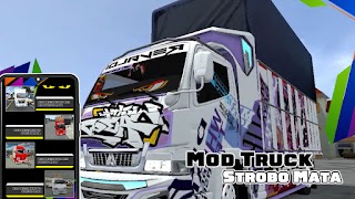 Mod Bussid Truk Lampu Mata screenshot 1