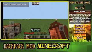برنامه‌نما Backpack Mod For Minecraft عکس از صفحه